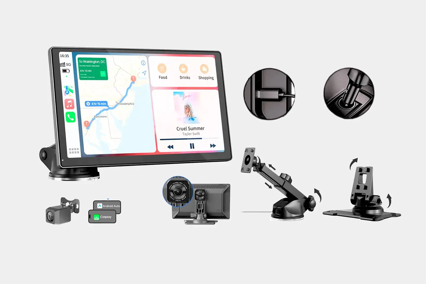 PANTALLA TACTIL CAR PLAY + ANDROID AUTO