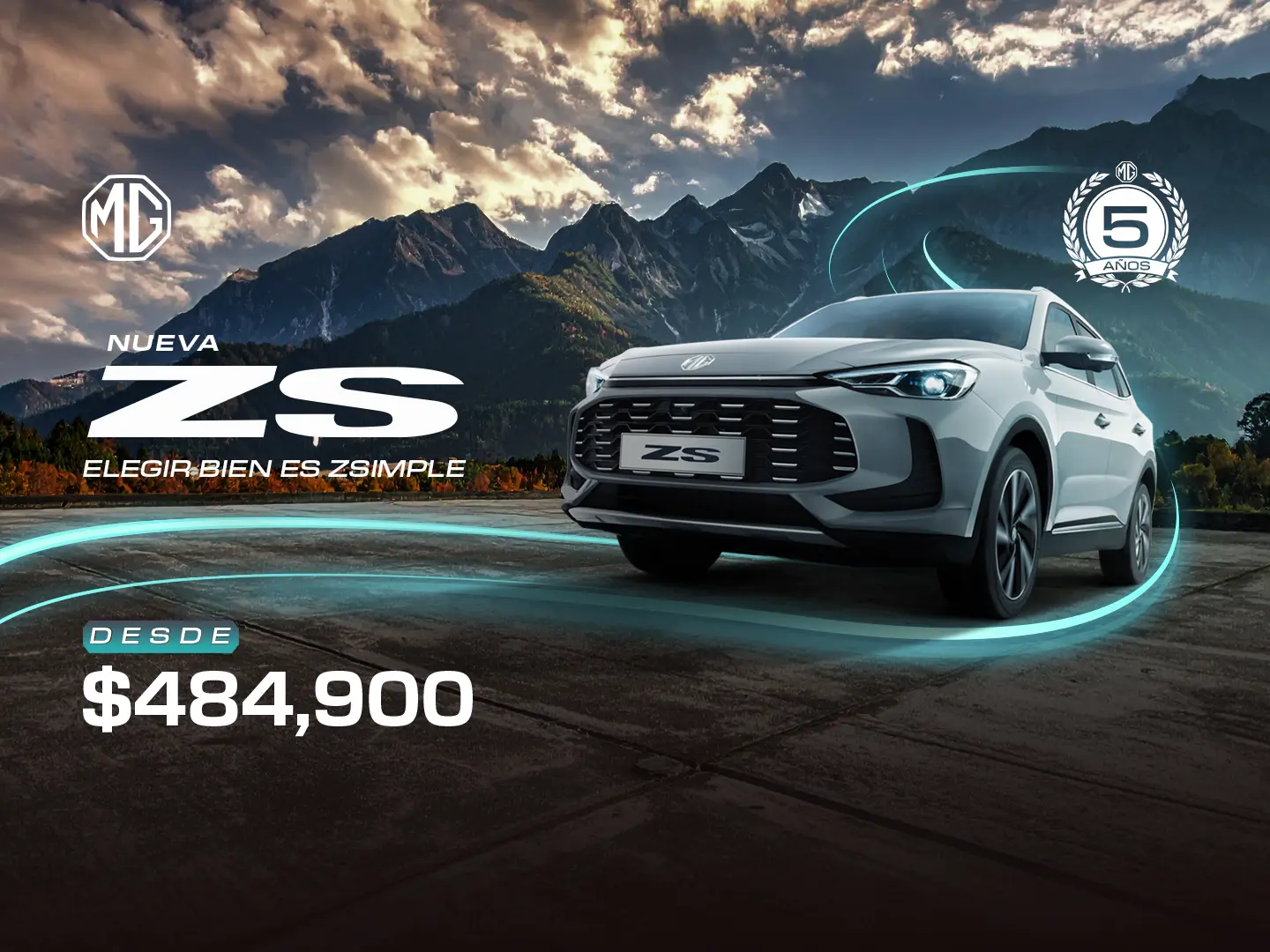 MG ZS: Desde $484,900