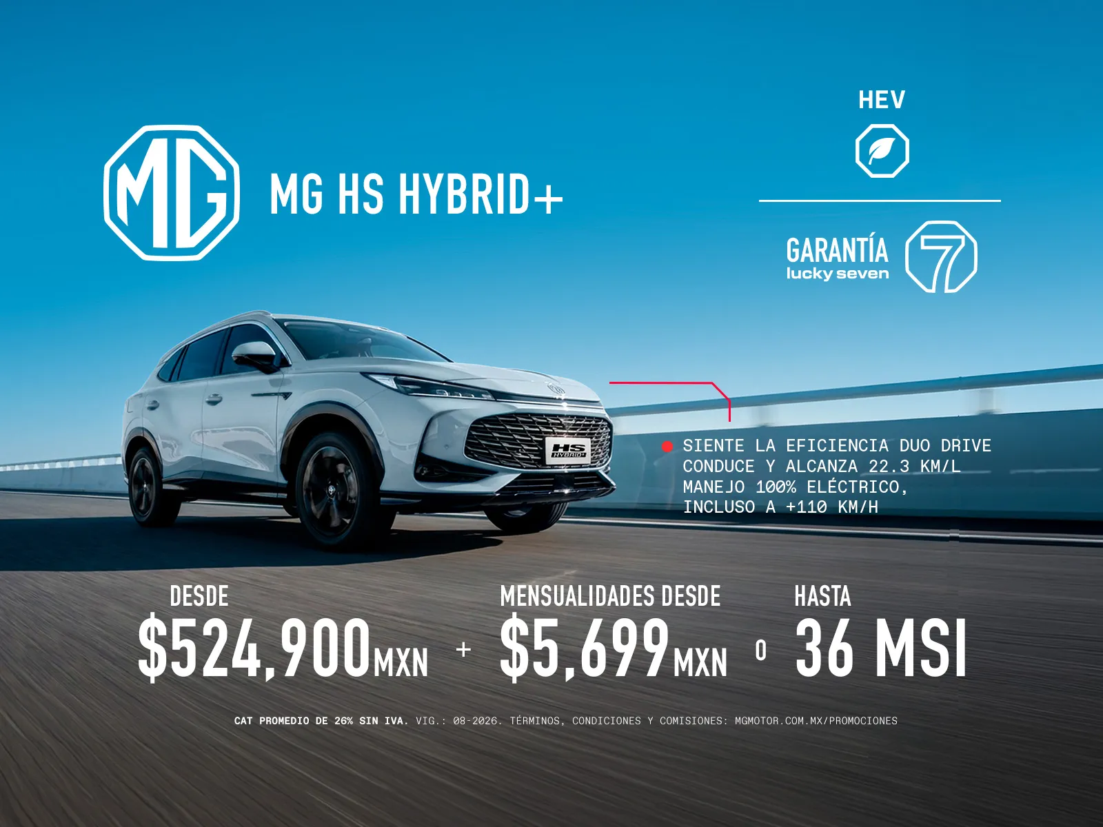 Precio desde $524,900 + Mensualidad desde $5,699  o 36MSI