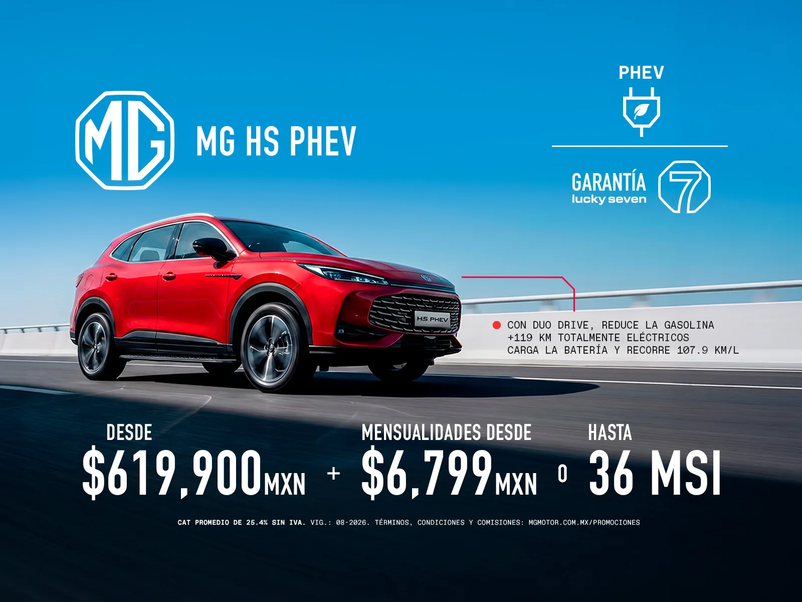 Precio desde $619,900 + Mensualidad desde $6,799 o 36 MSI