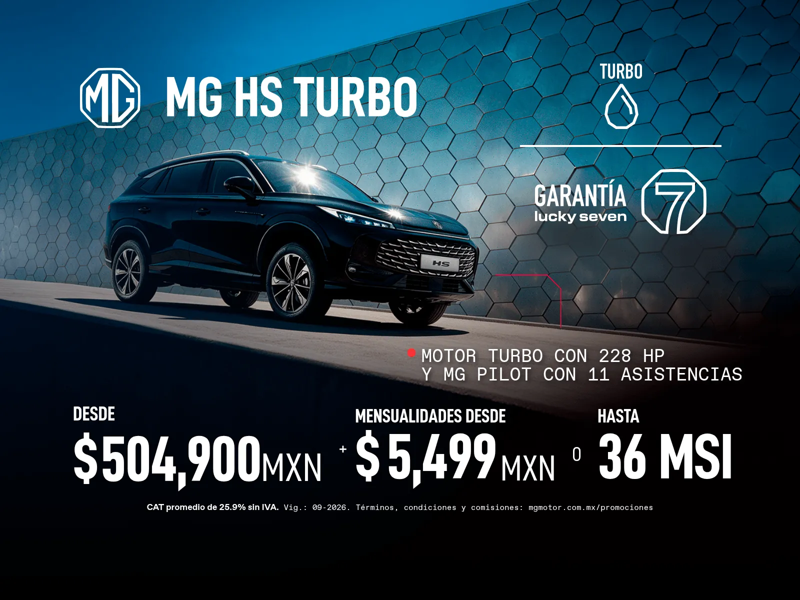 Precio desde $504,900 + Mensualidad desde $5,499 o 36 MSI